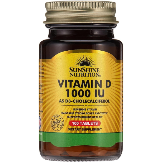 Sunshine Nutrition Vitamin D 1000iu 100 Tablets
