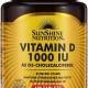 Sunshine Nutrition Vitamin D 1000iu 100 Tablets