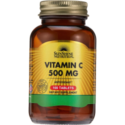 Sunshine Nutrition Vitamin C 500mg 100 Tablets Sunshine Nutrition Vitamin C 500mg 100 Tablets