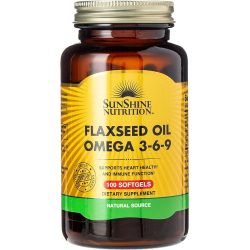 Sunshine Nutrition Fish Flax & Borage Omega 3 6 9 EPA 1300mg 100Softgels Sunshine Nutrition Fish Flax & Borage Omega 3 6 9 EPA 1300mg 100Softgels
