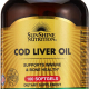 Sunshine Nutrition Cod Liver Oil 100 Softgels