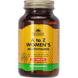Sunshine Nutrition A To Z Women's Multivitamin 100 Tablets Sunshine Nutrition A To Z Women's Multivitamin 100 Tablets