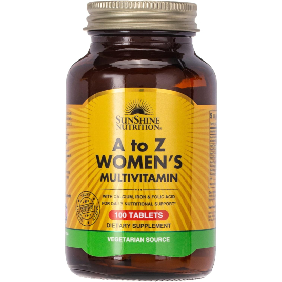 Sunshine Nutrition A To Z Women's Multivitamin 100 Tablets