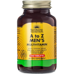 Sunshine Nutrition A TO Z Men's Multivitamin 100 Tablets Sunshine Nutrition A TO Z Men's Multivitamin 100 Tablets