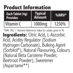 Sunshine Nutrition Vitamin C 1000 mg Orange Flavour Effervescent 20 Tablets Sunshine Nutrition Vitamin C 1000 mg Orange Flavour Effervescent 20 Tablets