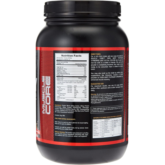 Muscle Core 100% Whey Platinum Standard 2lb Strawberry