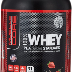Muscle Core 100% Whey Platinum Standard 2lb Strawberry Muscle Core 100% Whey Platinum Standard 2lb Strawberry