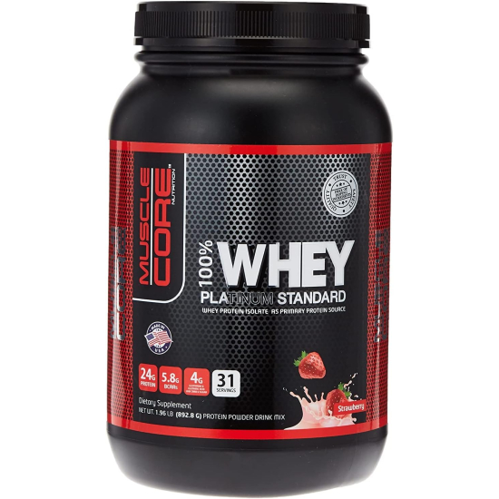 Muscle Core 100% Whey Platinum Standard 2lb Strawberry