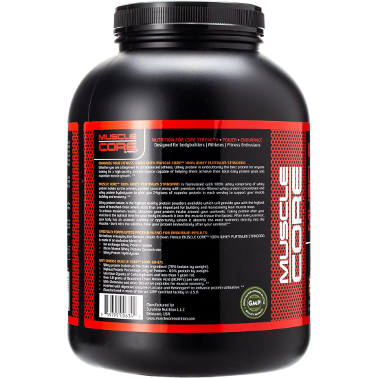 Muscle Core 100% Whey Platinum Standard 5 Lb Chocolate