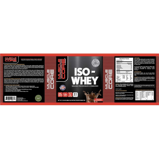 Muscle Core Nutrition Iso Whey 2 lb Chocolate