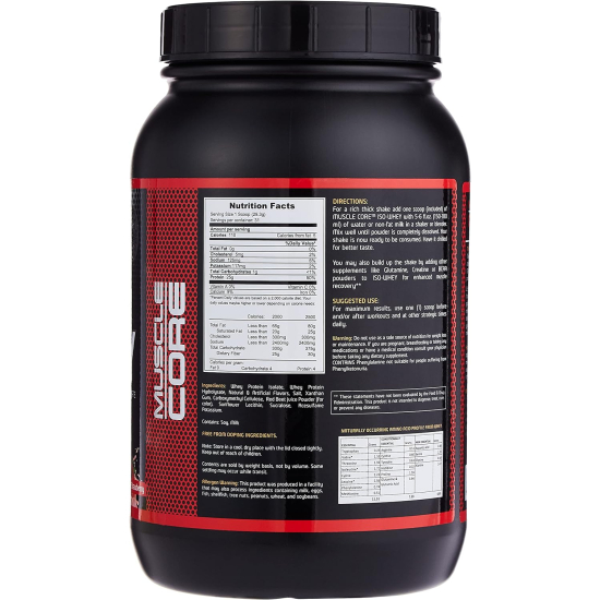 Muscle Core Nutrition Iso Whey 2lb Strawberry
