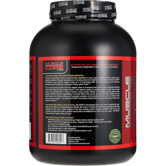 Muscle Core Nutrition Iso-Whey 5Lb Strawberry 