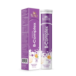 Sunshine Nutrition B-Complex Sugar Free Orange Flavor Effervescent 20 Tablets Sunshine Nutrition B-Complex Sugar Free Orange Flavor Effervescent 20 Tablets