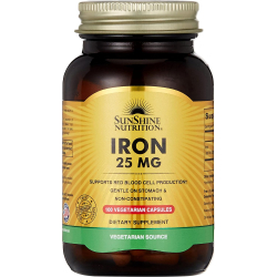 Sunshine Nutrition Iron 25 Mg 100 Capsules Sunshine Nutrition Iron 25 Mg 100 Capsules
