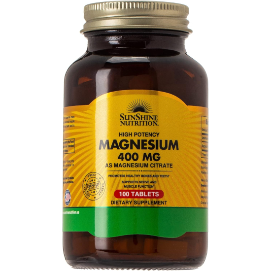 Sunshine Nutrition Magnesium Citrate 100 Tablets