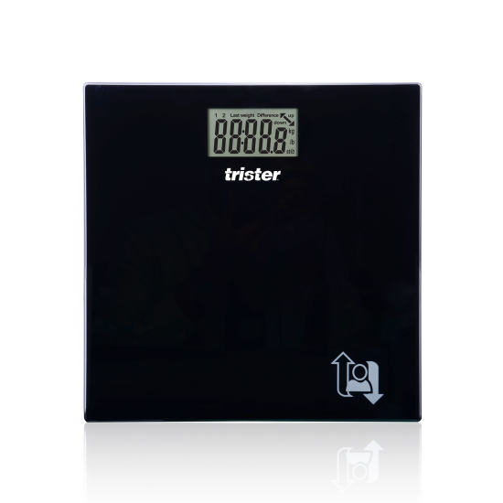Trister Electronic Bathroom Scale Black 180Kg TS-3092AT