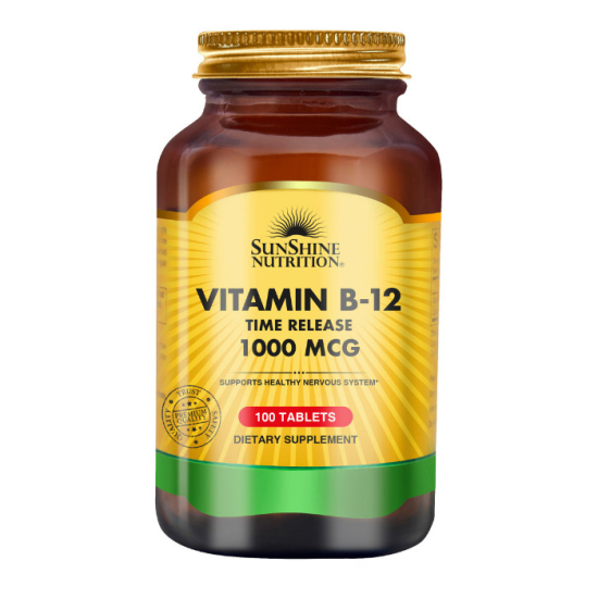 Sunshine Nutrition Vitamin B-12 1000 Mcg 100 Tablets