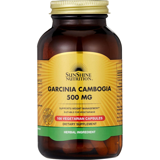 Sunshine Nutrition Garcinia Cambogia 500 mg 100 Vegetarian Capsules