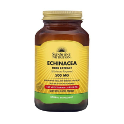 Sunshine Nutrition Echinacea 500 mg Vegetable 100 Capsules Sunshine Nutrition Echinacea 500 mg Vegetable 100 Capsules