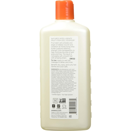 Andalou Argan Oil + Shea Moisture Shampoo, 340 ml