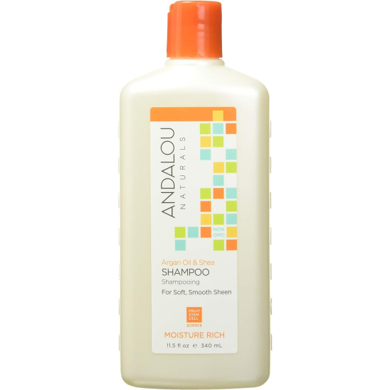 Andalou Argan Oil + Shea Moisture Shampoo, 340 ml