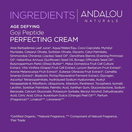 Andalou Super Goji Peptide Perfecting Cream 50 ml