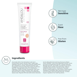 Andalou 1000 Roses CC (SPF 30) Color + Correct Sheer Tan 58 ml Andalou 1000 Roses CC (SPF 30) Color + Correct Sheer Tan 58 ml