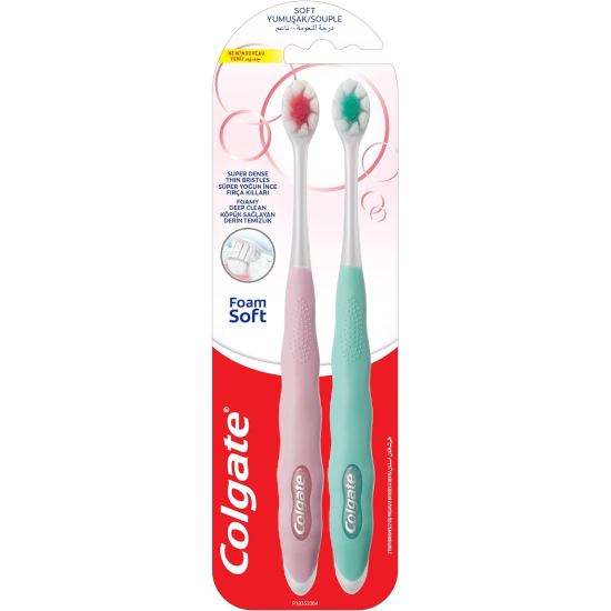 Colgate Foam Soft Super Dense Thin Bristles Toothbrush