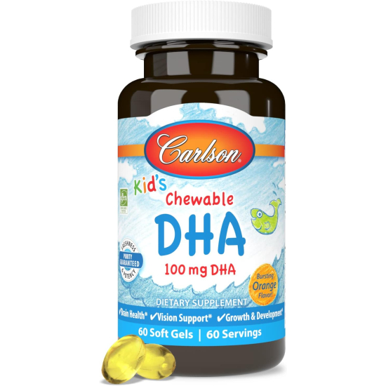 Carlson Kids Chewable Dha 60 Softgels