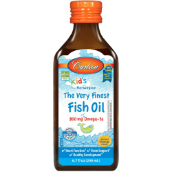 Carlson Kid's The Very Finest Fish Oil, Orange, Norwegian, 800 Mg Omega-3s, 200 ml Carlson Kid's The Very Finest Fish Oil, Orange, Norwegian, 800 Mg Omega-3s, 200 ml