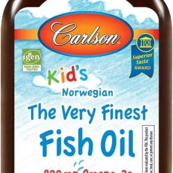 Carlson Kid's The Very Finest Fish Oil, Orange, Norwegian, 800 Mg Omega-3s, 200 ml Carlson Kid's The Very Finest Fish Oil, Orange, Norwegian, 800 Mg Omega-3s, 200 ml