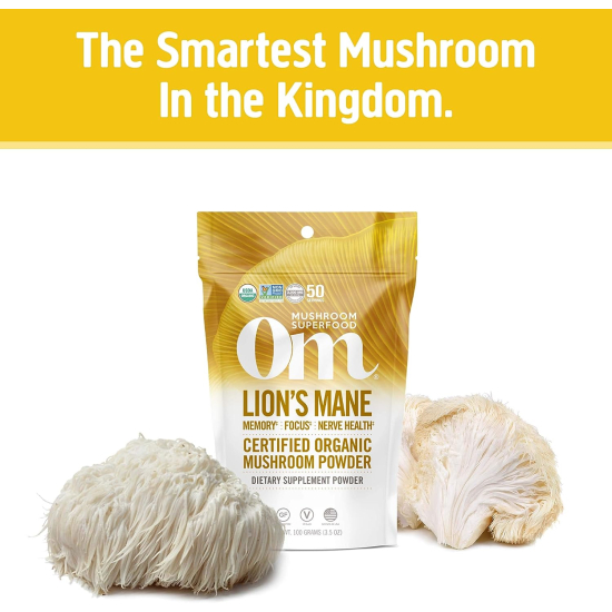 Om Lions Mane Organic Mushroom Powder 100 g