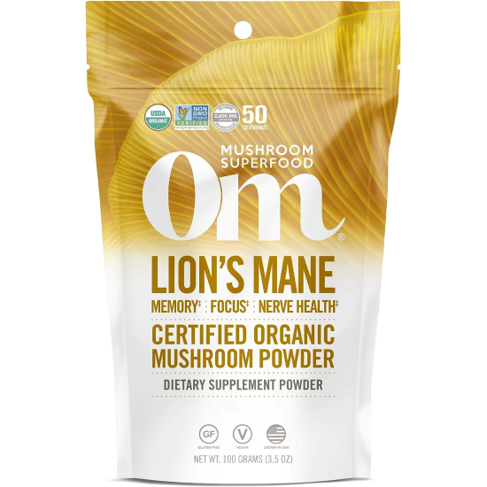 Om Lions Mane Organic Mushroom Powder 100 g