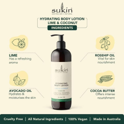 Sukin Hydrating Body Lotion Lime & Coconut 500 ml Sukin Hydrating Body Lotion Lime & Coconut 500 ml