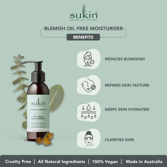 Sukin Blemish Control Oil Free Moisturiser 125 ml