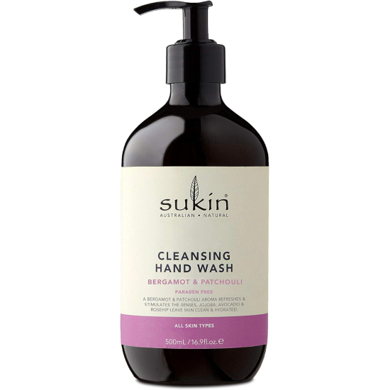 Sukin Cleansing Hand Wash Bergamot & Patchouli 500ml