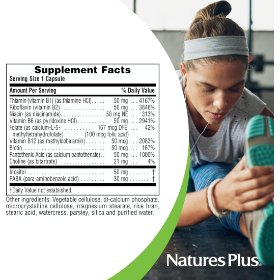 Natures Plus Super B-50 60 Vegetarian Capsules