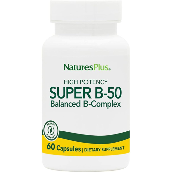 Natures Plus Super B-50 60 Vegetarian Capsules