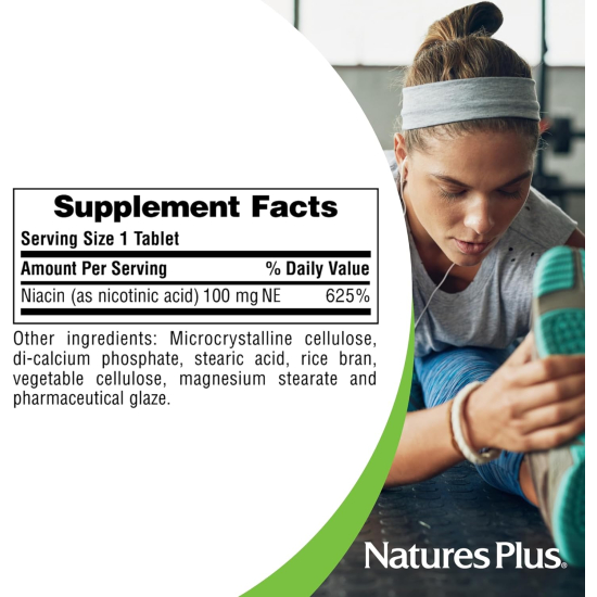 Nature's Plus Niacin 100 Mg 90 Tablets