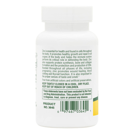 Natures Plus Zinc 50 mg Biotron Amino Acid Chelate 90 Tablets