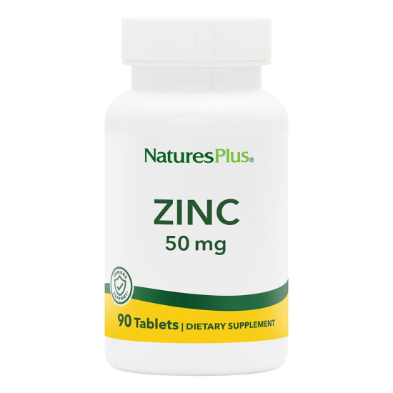 Natures Plus Zinc 50 mg Biotron Amino Acid Chelate 90 Tablets