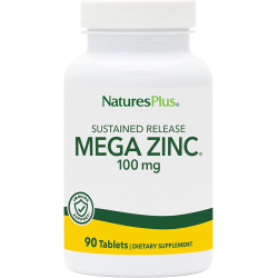 Natures Plus Mega Zinc 100 mg Sustained Release 90 Tablets