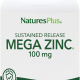 Natures Plus Mega Zinc 100 mg Sustained Release 90 Tablets