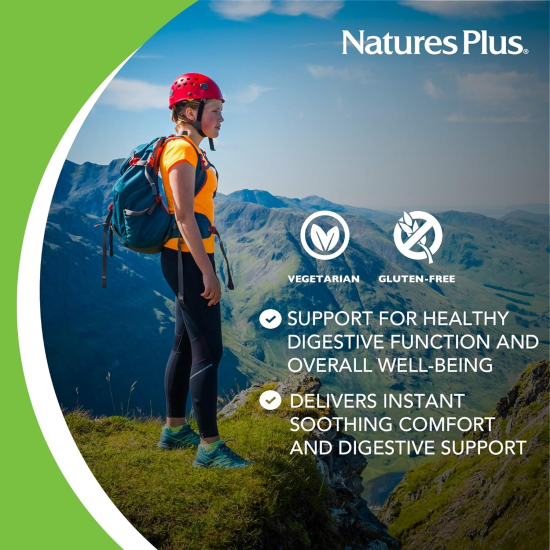 Natures Plus Nutrasec With Gastro-Block Peppermint 90 Chewable Tablets