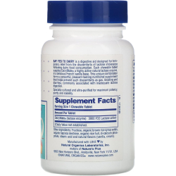 Natures Plus Say Yes To Dairy Natural Lactase Enzyme 50 Chewable Tablets Natures Plus Say Yes To Dairy Natural Lactase Enzyme 50 Chewable Tablets