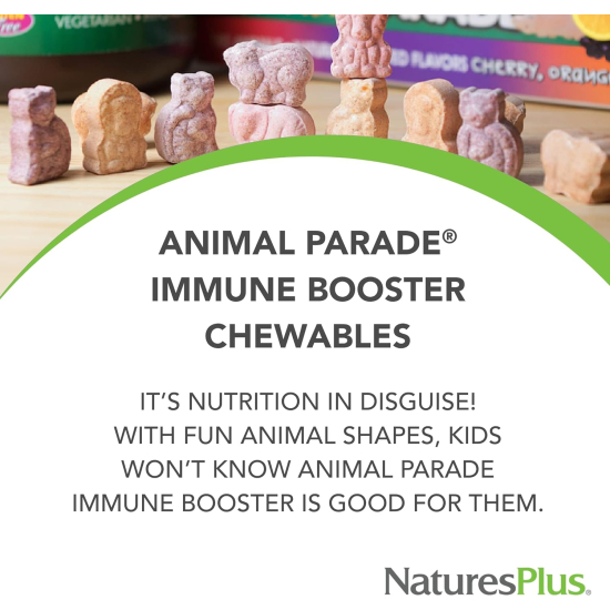 Natures Plus Animal Parade Kids Immune Booster Chewable 90 Tablets