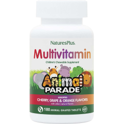 Natures Plus Animal Parade Assorted Cherry Orange & Grape 90 Tablets