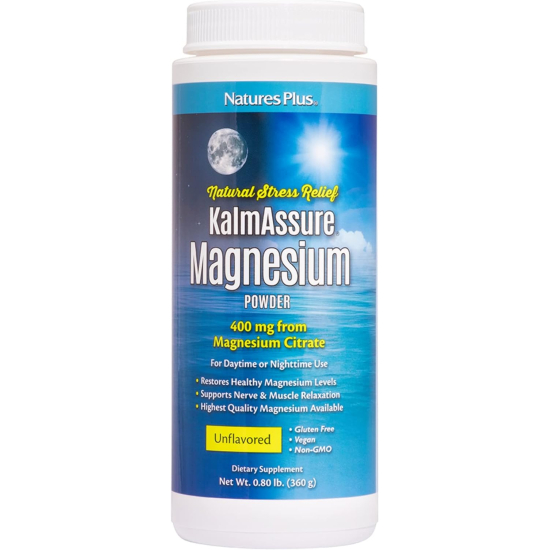 Natures Plus Kalmassure Magnesium Powder 400 mg 0.80 lb