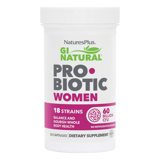 Natures Plus GI Natural Pro Biotic Women 60 Billion CFU 30 Capsules