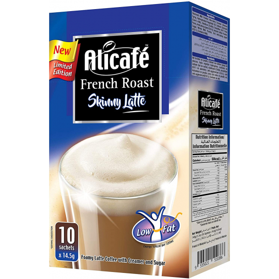 Alicafe French Roast Skinny Latte Intant 14.5g X 10s Box